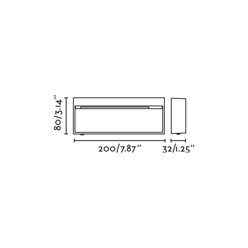 FARO 71966 - Luminária de escada LED DUNE LED/6W/230V 2200/2700/3200/4000K IP65 antracite retangular