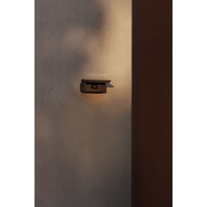 FARO 74456 - Aplique solar de parede LED com sensor LUMA LED/5W/3,7/230V IP65 antracite