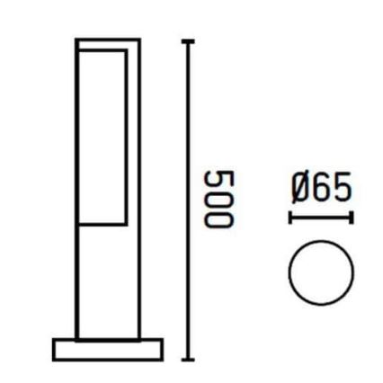 FARO 75522 - Candeeiro LED de exterior BERET-1 LED/8W/230V IP54