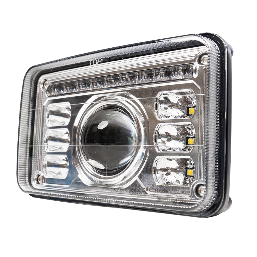 Farol dianteiro LED para trator LED/69W/10-30V IP69 5700K retangular