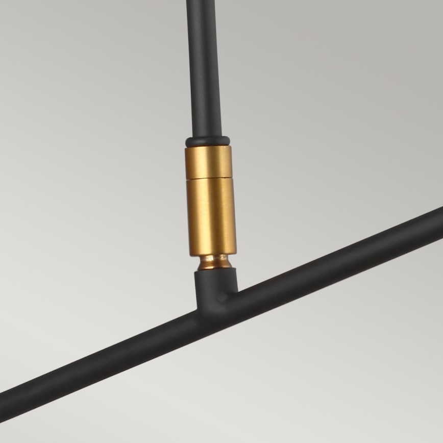 Feiss - Candeeiro de parede SIMON 1xE27/60W/230V preto/dourada