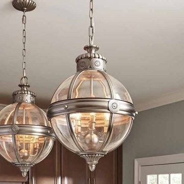 Feiss - Candeeiro suspenso ADAMS 3xE14/60W/230V bronze