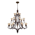 Feiss - Candeeiro suspenso DRAWING ROOM 18xE27/60W/230V