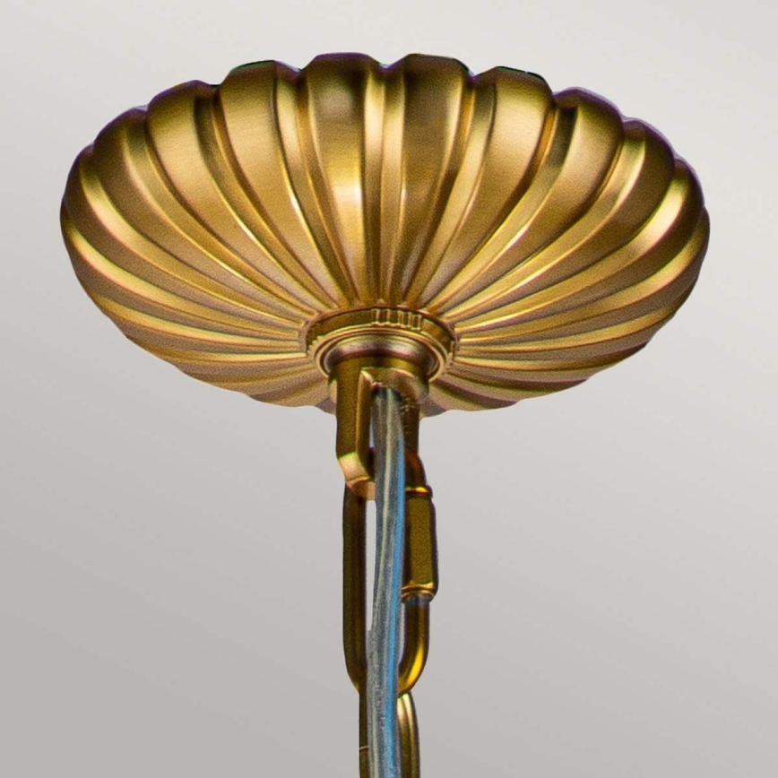 Feiss - Candeeiro suspenso ADAMS 4xE14/60W/230V dourado