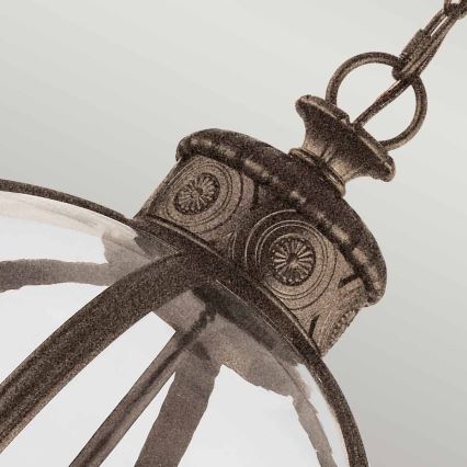 Feiss - Candeeiro suspenso ADAMS 4xE14/60W/230V bronze