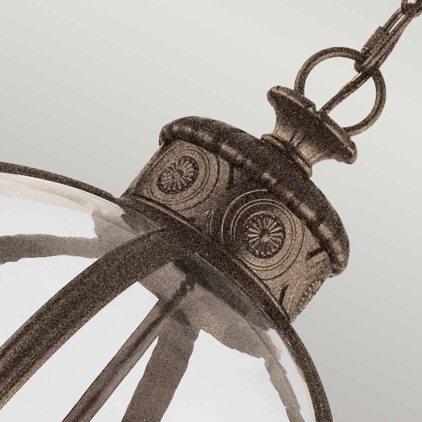 Feiss - Candeeiro suspenso ADAMS 4xE14/60W/230V bronze