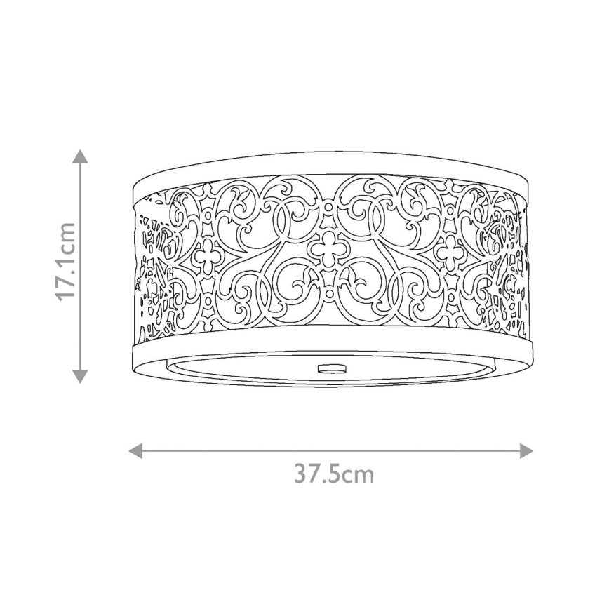 Feiss - Luminária de teto ARABESQUE 2xE27/40W/230V dourada