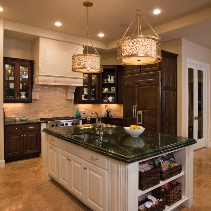 Feiss - Lustre em haste ARABESQUE 4xE27/60W/230V dourado