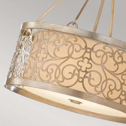 Feiss - Lustre em haste ARABESQUE 4xE27/60W/230V dourado