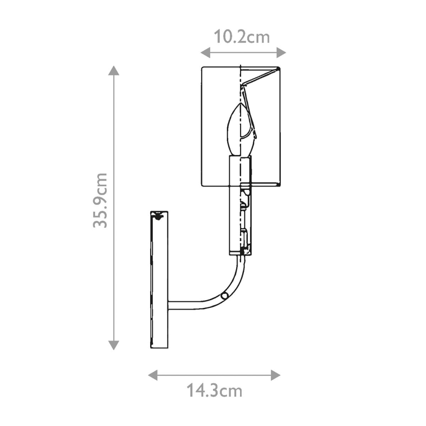 Feiss - Iluminação de parede BRIANNA 1xE14/60W/230V