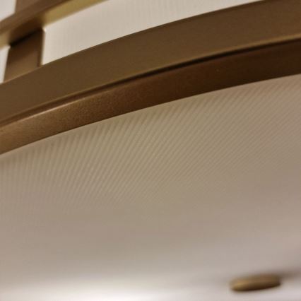 Feiss - Candeeiro de teto FUSION 3xE27/40W/230V, diâmetro 34,3 cm, dourado