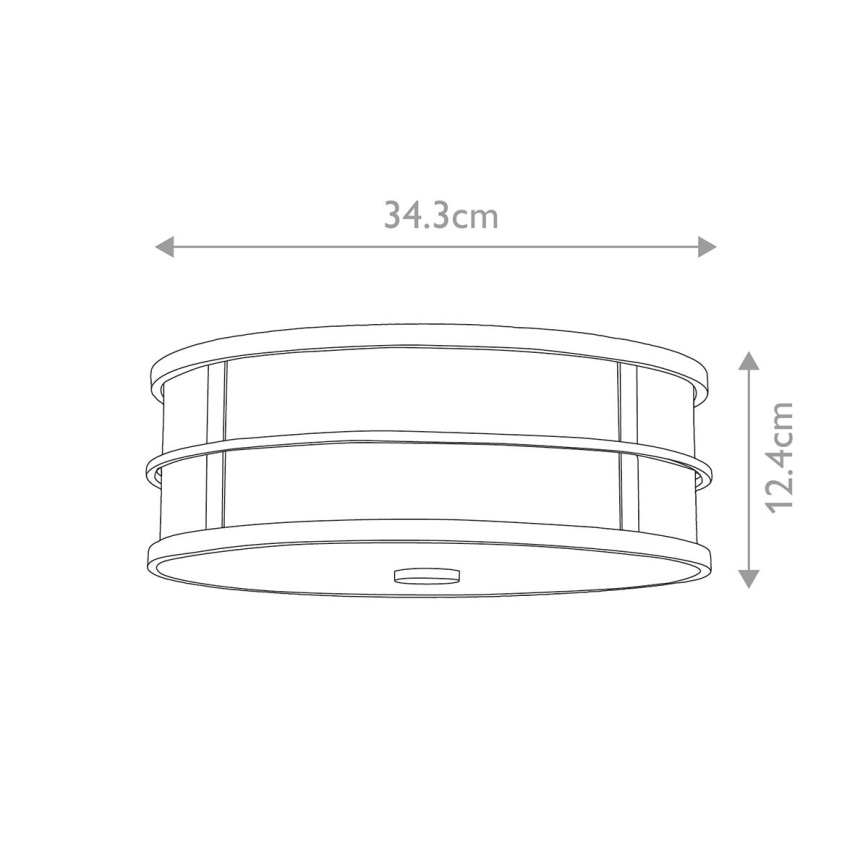 Feiss - Candeeiro de teto FUSION 3xE27/40W/230V, diâmetro 34,3 cm, dourado