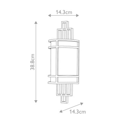 Feiss - Iluminação de parede FUSION 1xE27/60W/230V