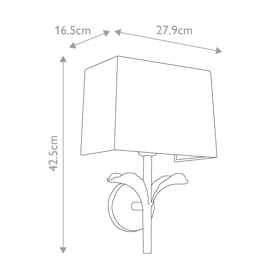 Feiss - Iluminação de parede GEORGIA 1xE27/60W/230V
