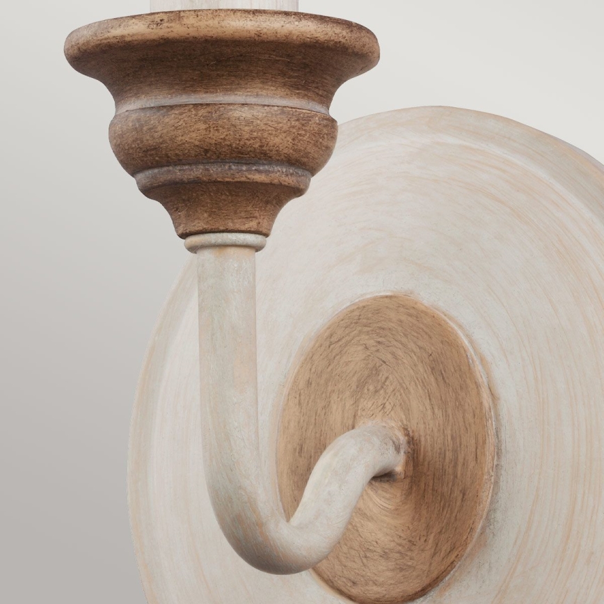 Feiss - Aplique de parede HARTSVILLE 1xE14/40W/230V bege/castanho