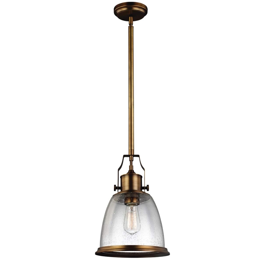Feiss - Candeeiro suspenso HOBSON 1xE27/60W/230V bronze
