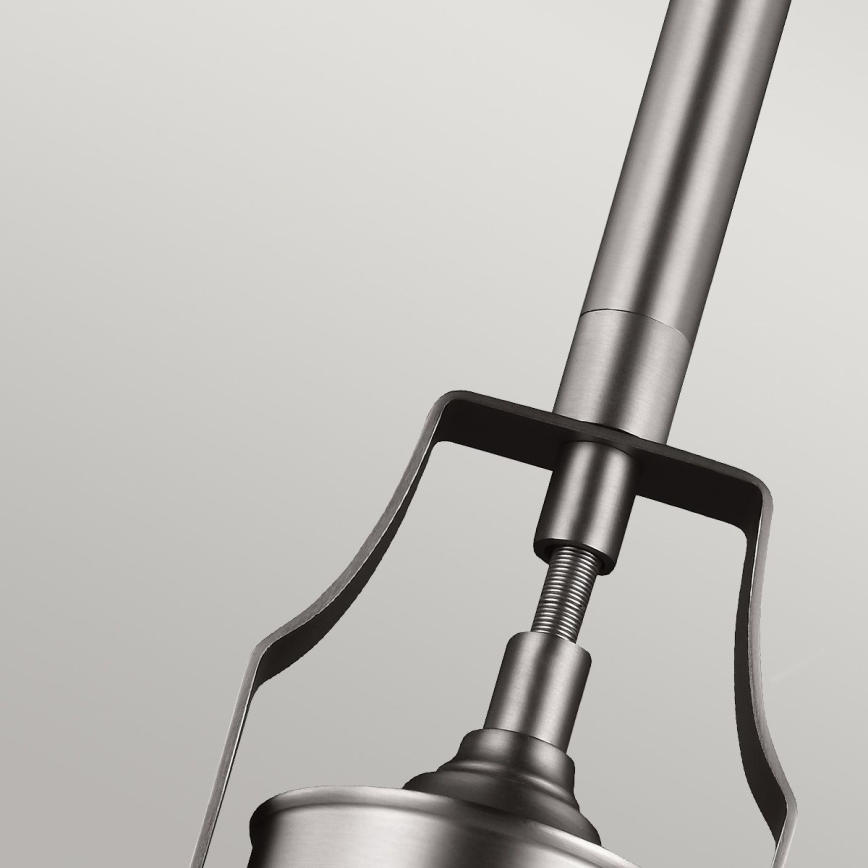 Feiss - Candeeiro suspenso HOBSON 1xE27/60W/230V prateado