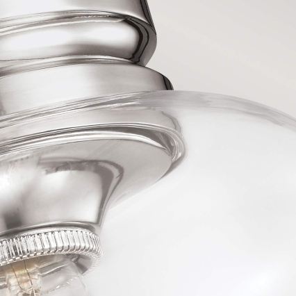 Feiss - Candeeiro de teto HOUNSLOW 1xE27/60W/230V, acabamento em cromo brilhante