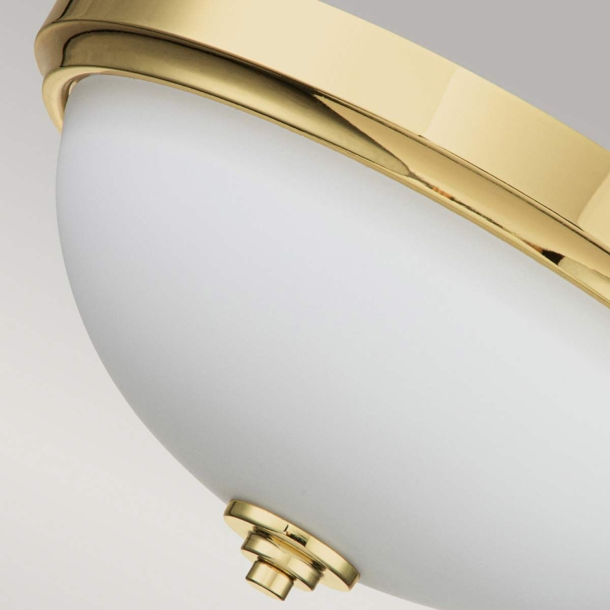 Feiss - Candeeiro de teto para casa de banho MALIBU 2xE27/60W/230V IP44 dourado