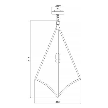 Feiss - Candeeiro suspenso NICO 1xE27/60W/230V