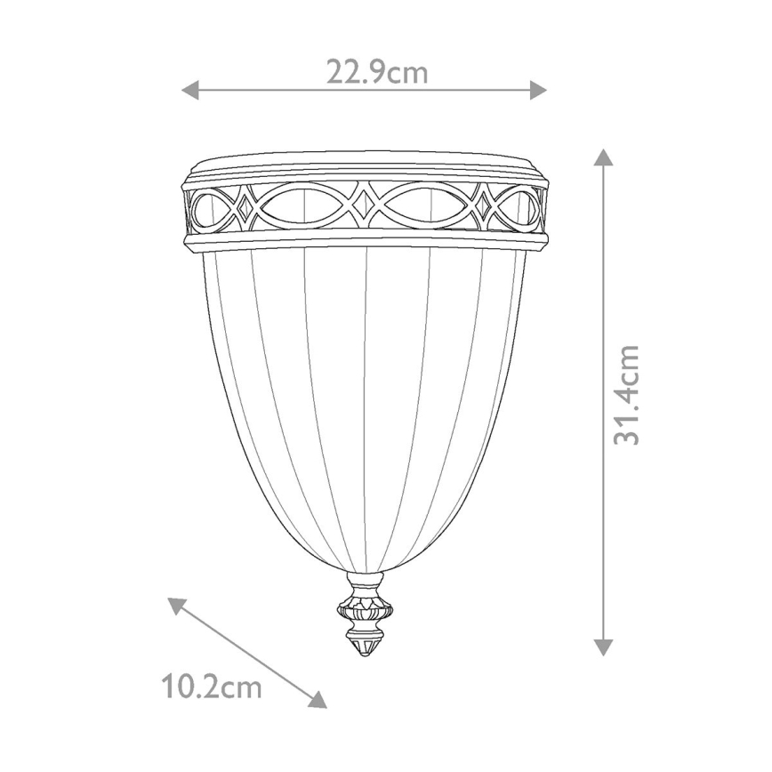 Feiss - Iluminação de parede DRAWING ROOM 1xE27/60W/230V bronze