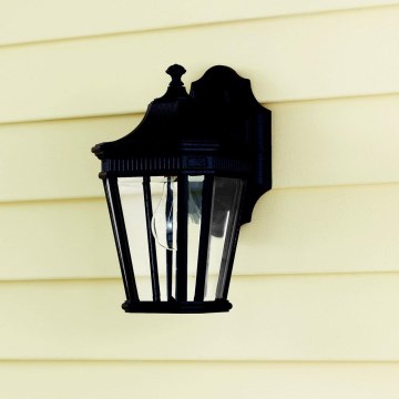 Feiss - Iluminação de parede exterior COTSWOLD LANE 1xE27/100W/230V IP44 preto