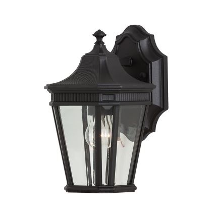 Feiss - Iluminação de parede exterior COTSWOLD LANE 1xE27/100W/230V IP44 preto