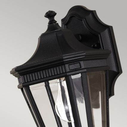 Feiss - Iluminação de parede exterior COTSWOLD LANE 1xE27/100W/230V IP44 preto