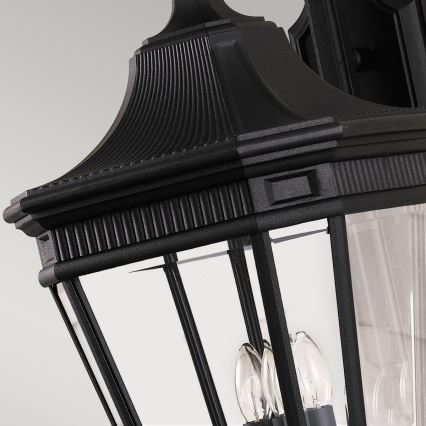 Feiss - Iluminação de parede exterior COTSWOLD LANE 3xE14/60W/230V IP44 preto