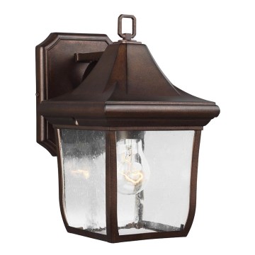 Feiss - Iluminação de parede exterior OAKMONT 1xE27/60W/230V IP44 bronze