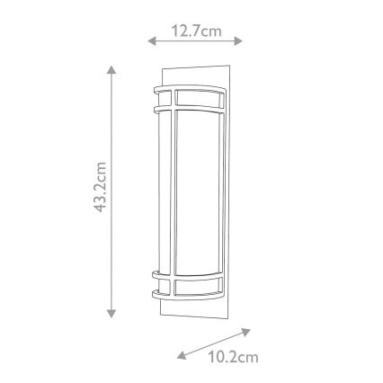 Feiss - Iluminação de parede FUSION 2xE27/60W/230V