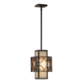 Feiss - Lustre de haste REMY 1xE27/60W/230V preto/dourado