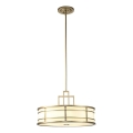 Feiss - Lustre em haste FUSION 3xE27/40W/230V dourado
