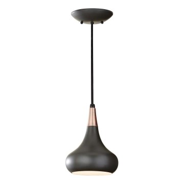 Feiss - Lustre pendente BESO 1xE27/60W/230V Ø 17,9 cm preto/cobre