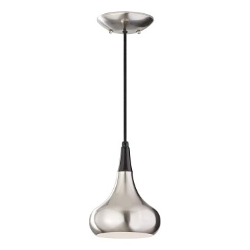 Feiss - Lustre pendente com cabo BESO 1xE27/60W/230V cromado fosco/preto