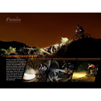 Fenix BC05RV20 - Lanterna LED recarregável de bicicleta LED/USB IP66 15 lm 120 hrs