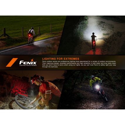 Fenix BC06R - Luz de bicicleta LED  recarregável e regulável LED/USB IP66 90 lm 24,5 h 560 mAh
