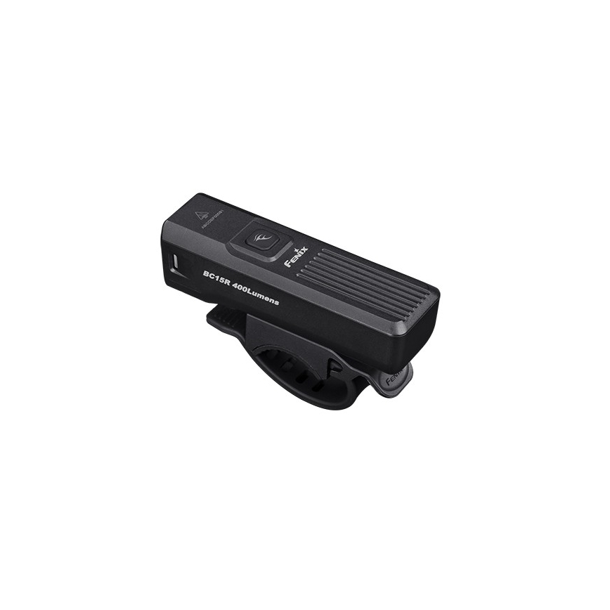 Fenix BC15R - LED Luz de bicicleta recarregável e regulável LED/USB IP66 400 brilhante 31,5 h 2600 mAh