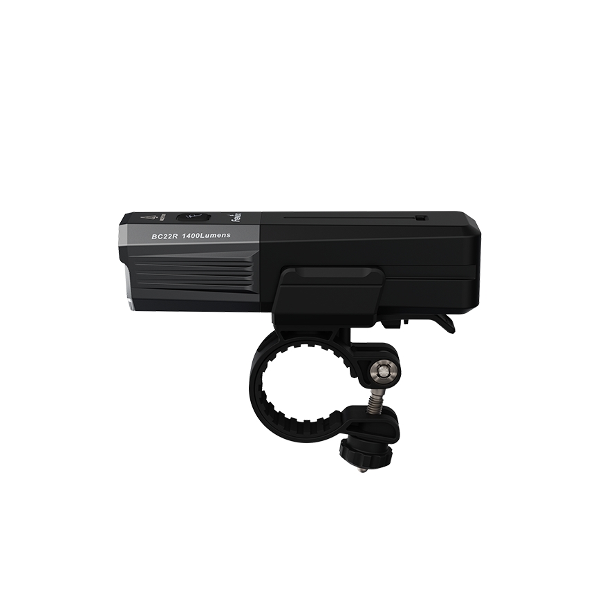 Fenix BC22R - Farol recarregável para bicicleta com LED e intensidade regulável, USB, 3400 mAh, IP66, 1400 lm, 41 h, preto