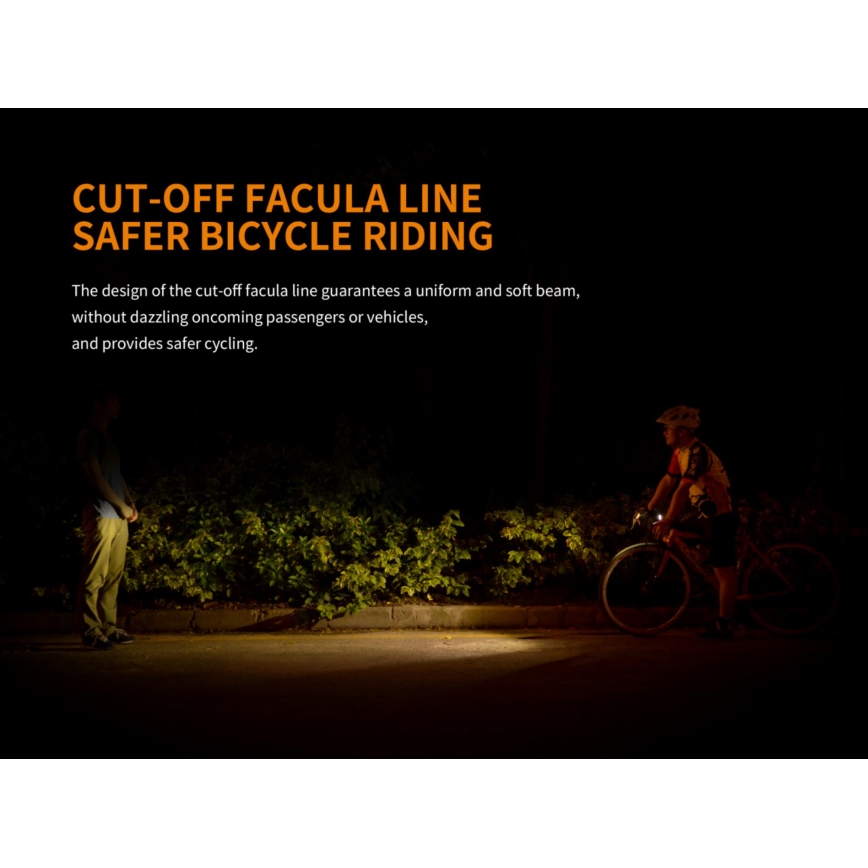 Fenix BC25R - Iluminação de bicicleta recarregável LED LED/USB IP66 600 lm 36 hrs