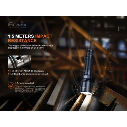 Fenix C7 - LED Lanterna recarregável com regulagem de brilho LED/1x21700 IP68 3000 lm 68 h