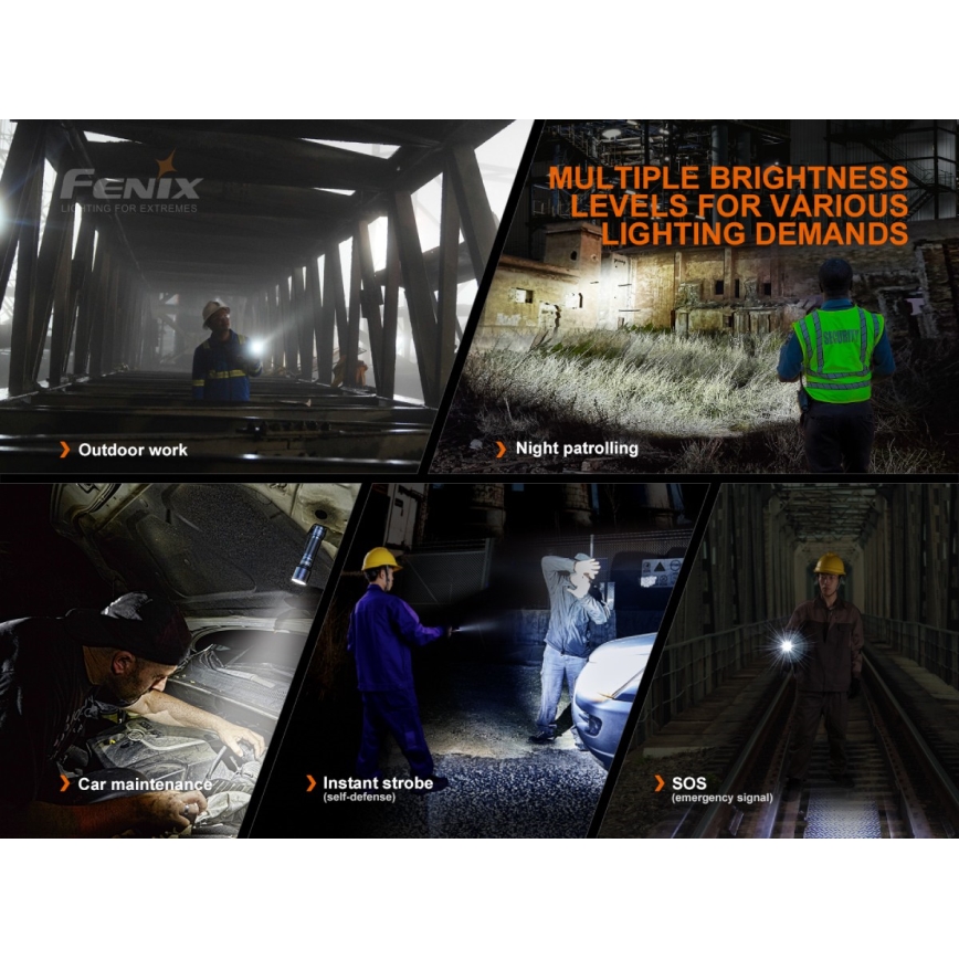 Fenix C7 - LED Lanterna recarregável com regulagem de brilho LED/1x21700 IP68 3000 lm 68 h