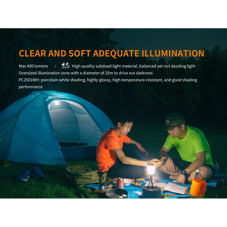 Fenix CL26RBLACK - LED Regulação portable rechargeable candeeiro LED/USB IP66 400 lm 400 h preto