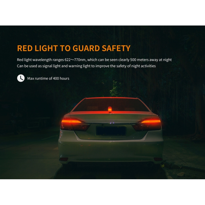 Fenix CL26RGREEN - LED Regulação portable rechargeable candeeiro LED/USB IP66 400 lm 400 h verde