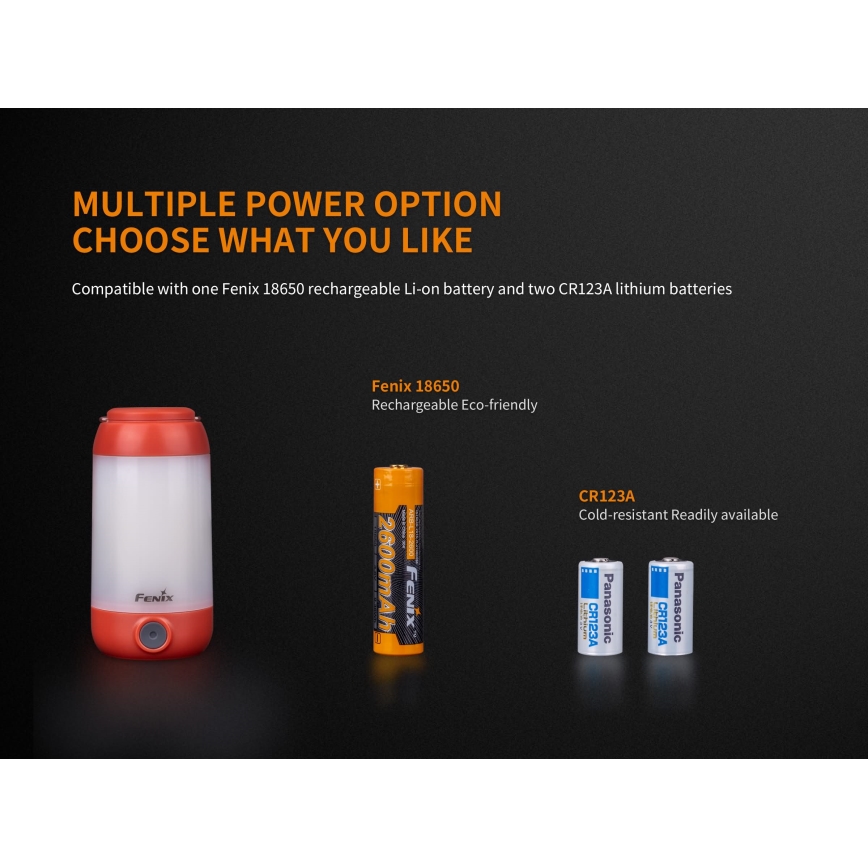 Fenix CL26RGREEN - LED Regulação portable rechargeable candeeiro LED/USB IP66 400 lm 400 h verde