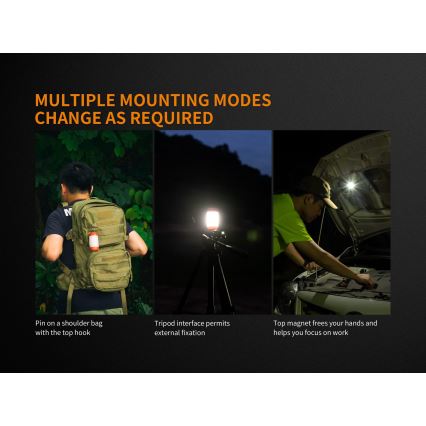 Fenix CL26RGREEN - LED Regulação portable rechargeable candeeiro LED/USB IP66 400 lm 400 h verde