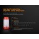 Fenix CL26RRED - LED Regulação portable rechargeable candeeiro LED/USB IP66 400 lm 400 h laranja