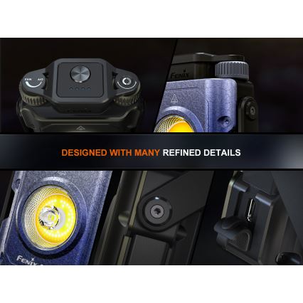 Fenix CL27RGRE - Iluminação LED com regulação LED/USB IP66 1600 brilhante 285 h 5000 mAh