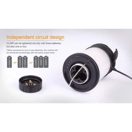 Fenix CL30R - Candeeiro portátil recarregável LED LED/USB/6xCR123A IPX7 650 lm 300 h 2600 mAh