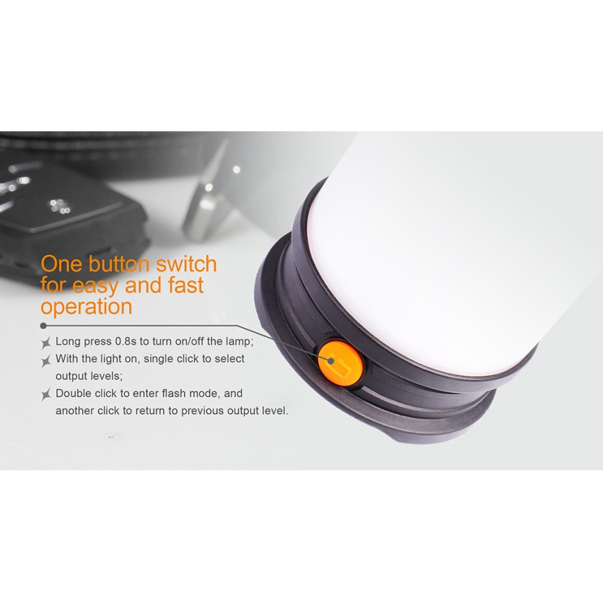 Fenix CL30R - Candeeiro portátil recarregável LED LED/USB/6xCR123A IPX7 650 lm 300 h 2600 mAh